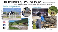 Les Ecuries du Col de l'Arc vous souhaite la bienvenu 